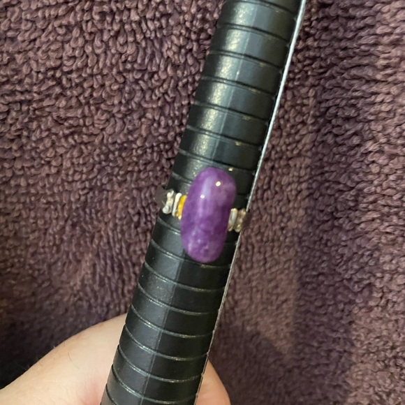 Amethyst Stone Ring - Picture 2 of 4